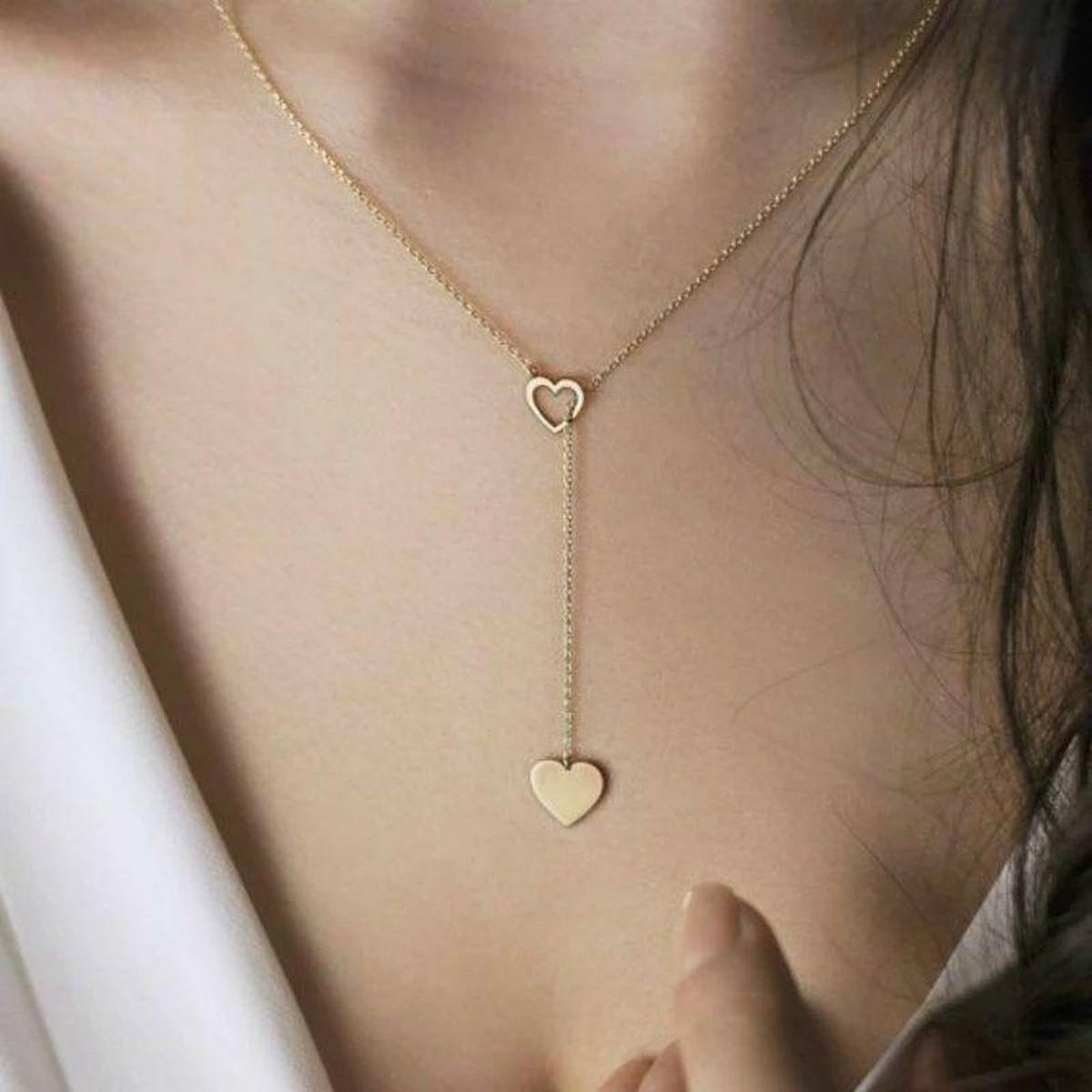 Trendy Classy Heart Shaped Necklace – Accessories Online in Pakistan | Hanaya