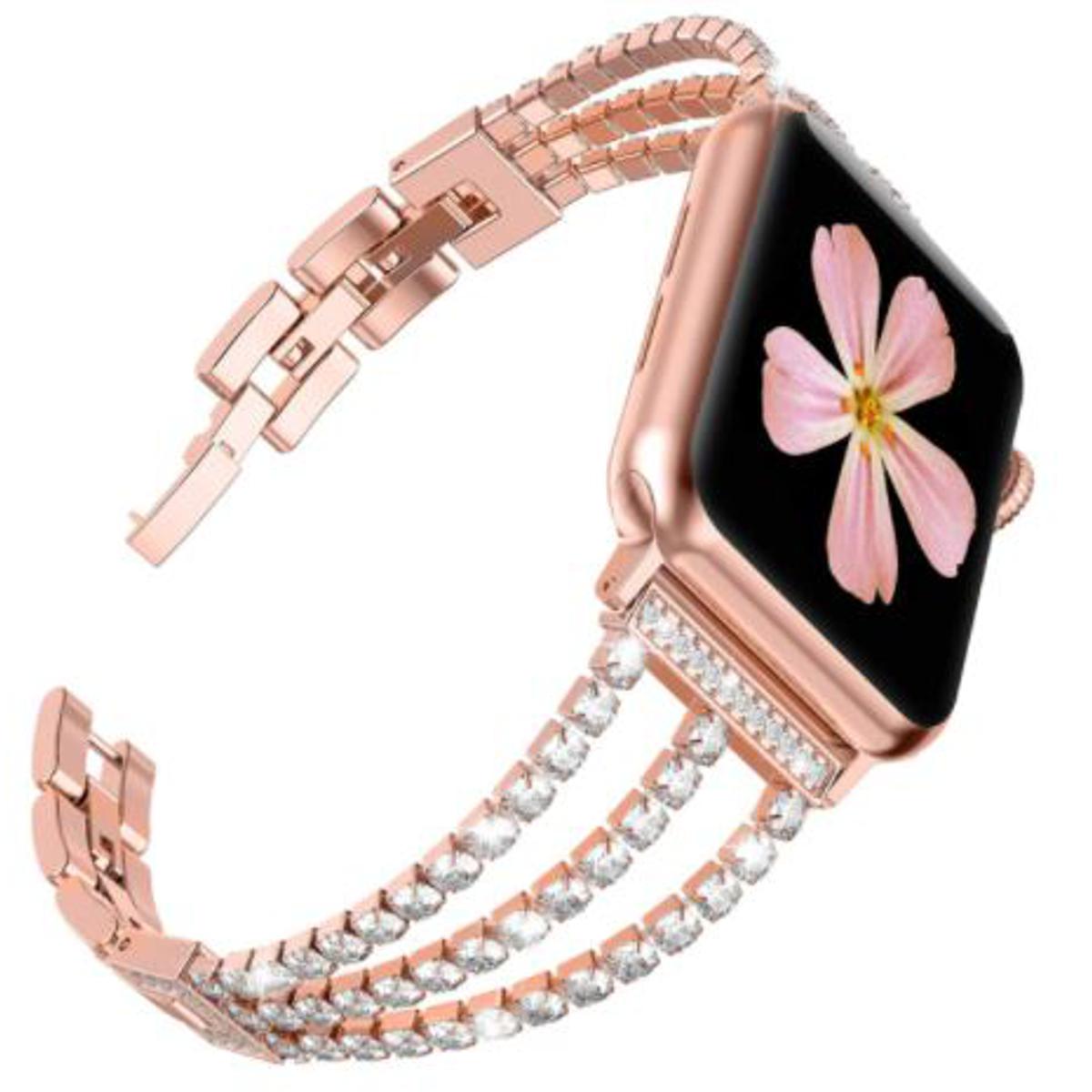 Premium Quality Ladies Compatible for APPLE iWatch 42/44mm Series 1/2/3/4/5/6 – Accessories Online in Pakistan | Hanaya