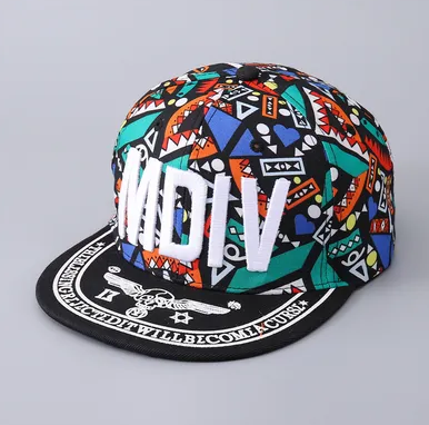 Floral Embroidered Baseball Cap – Hip-Hop Street Style Letter Cap for Men
