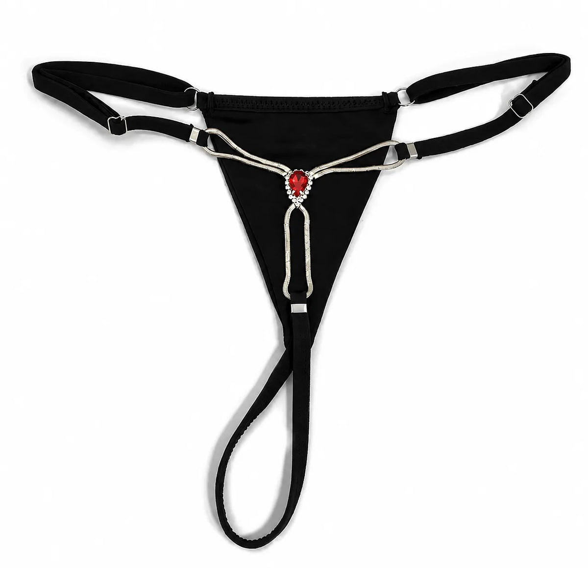 Adjustable High Premium One size Quality Panty G-STRING Panties Underwear Underpants Rhinestone Bikini Elastic Body Chain Lingerie, Bling Crystal Panties, Bridal Honeymoon Lingerie