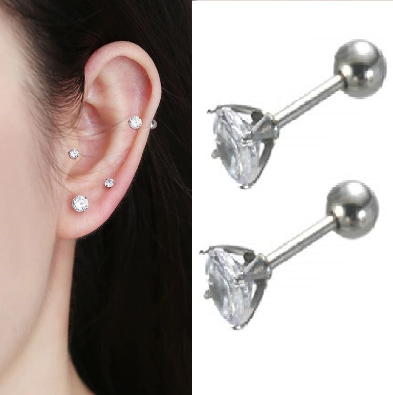 HELIX SNUG TRAGUS Ball Closure Cartilage ORBITAL 8mm Helix 1.2mm DAITH 16G Stud Tragus Piercing ROOK Earring LOBE – Close ...