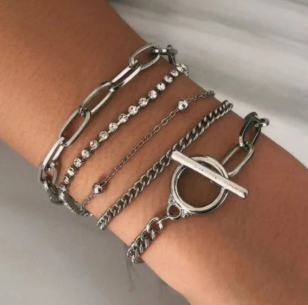 Trendy Elegant 5 Layered Princess Charm Bracelet – bracelet Online in Pakistan | Hanaya
