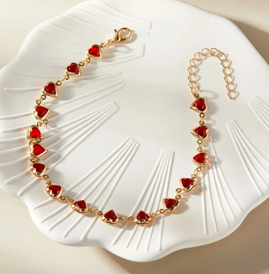 Stylish & Trendy Payal Anklets Love Heart Anklet for Women – Perfect for Every Occasion – Close Up – Accessories | Hanaya ...