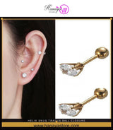 HELIX SNUG TRAGUS Ball Closure Cartilage ORBITAL 8mm Helix 1.2mm DAITH 16G Stud Tragus Piercing ROOK Earring LOBE – Earrin...