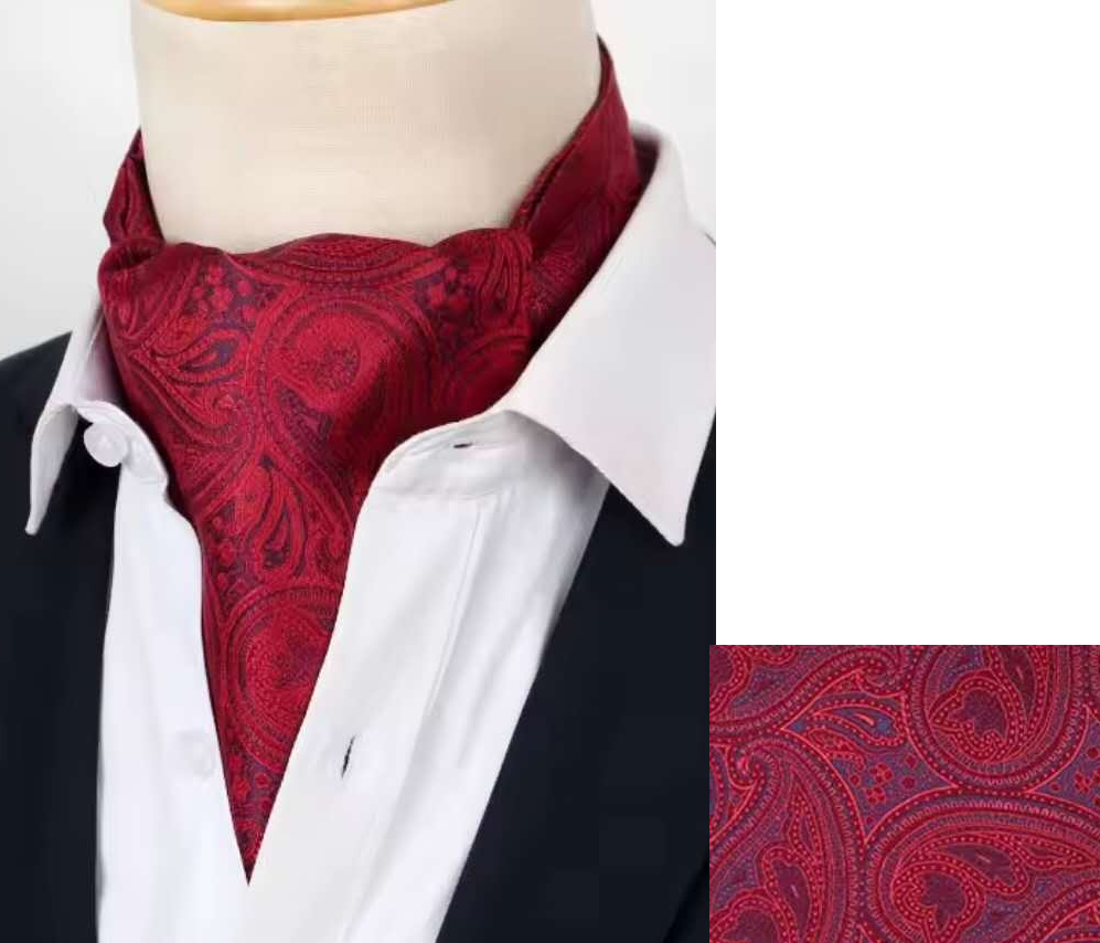 Silk Printed Mens Neck Fashion Ties CRAVAT Bow Tie Bow Ties Fashion Design Male Clothing Bows and Ties Men Wedding Dress Ties and Bowties Ascot Tie Jacquard Woven Mens Neck Tie Fashion Ascort – Image 4 of 19
