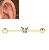Steel 38mm Ear Plug 14G Piercing Industrial Cartilage Ear Jewelry Hypoallergenic – Earrings Online in Pakistan | Hanaya