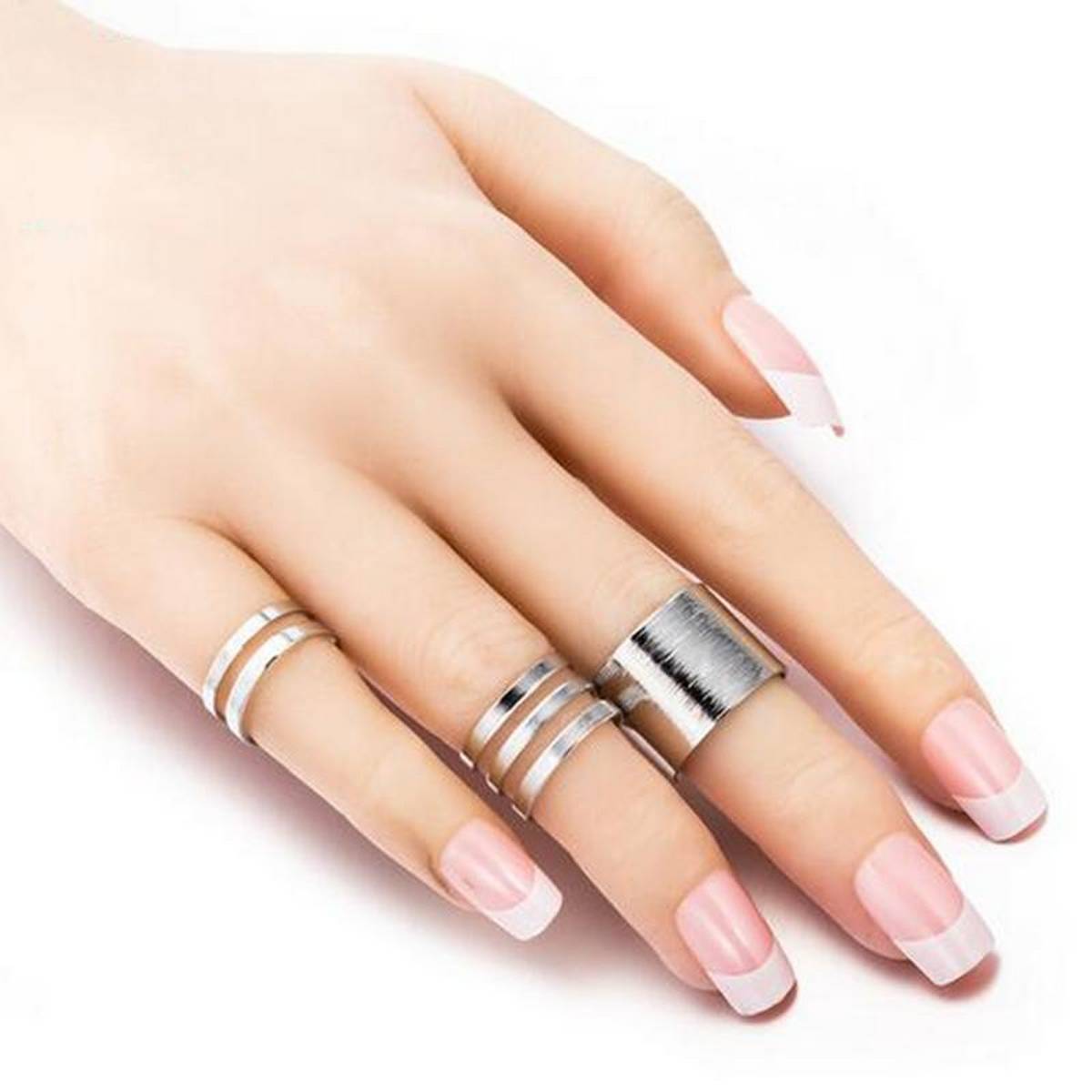 Trendy High Class Golden 3 Pieces Adjustable Elegant Rings For Women – Close Up – Accessories | Hanaya Pakistan