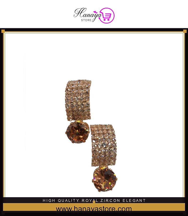 High Quality Royal Zircon Elegant Stylish Earrings for Parties – Earrings Online in Pakistan | Hanaya