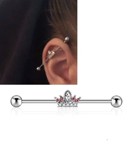 Trendsetting Ear Jewelry Steel 38mm Ear Plug 14G Piercing Industrial Cartilage – Earrings Online in Pakistan | Hanaya