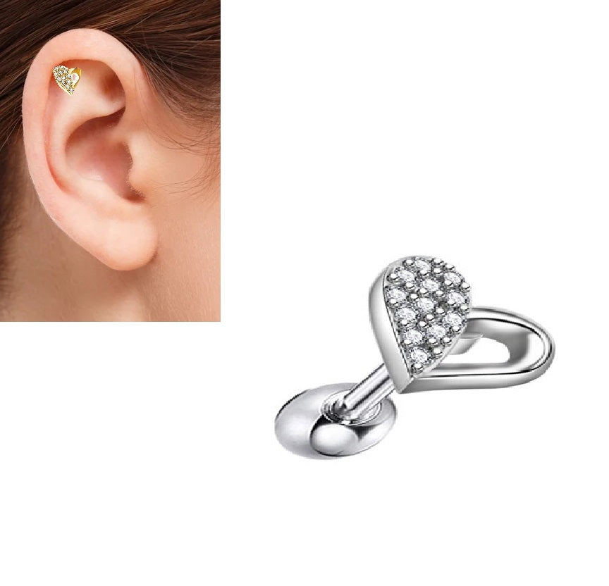 Piercing 1 Piece Cartilage Helix Stud Ear Piercing Plug Steel Earring
