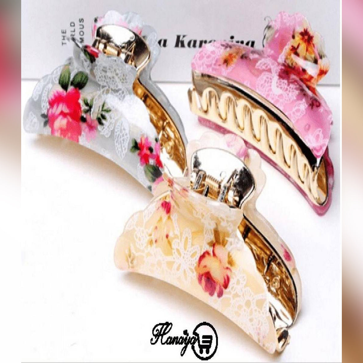 HS 9CM  Hair PINK Clip Large Size Acrylic Hairpins – Accessories Online in Pakistan | Hanaya