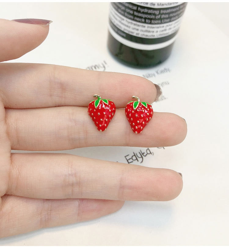 Trendy Small Strawberry Classy Royal Party Trendy Earring – Earrings Online in Pakistan | Hanaya