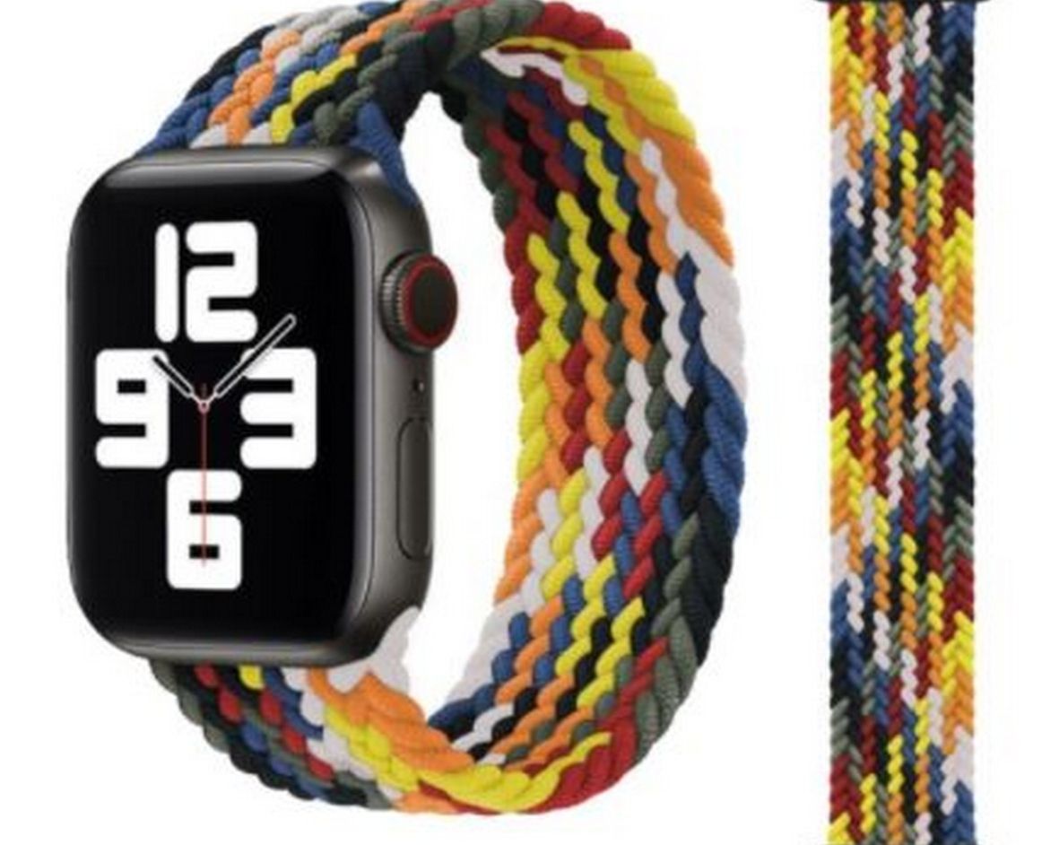 STRAP Elastic Sports Braided Solo Nylon strap Compatible For APPLE 38/40mm Series 1/2/3/4/5/6 – Detail View – Accessories ...