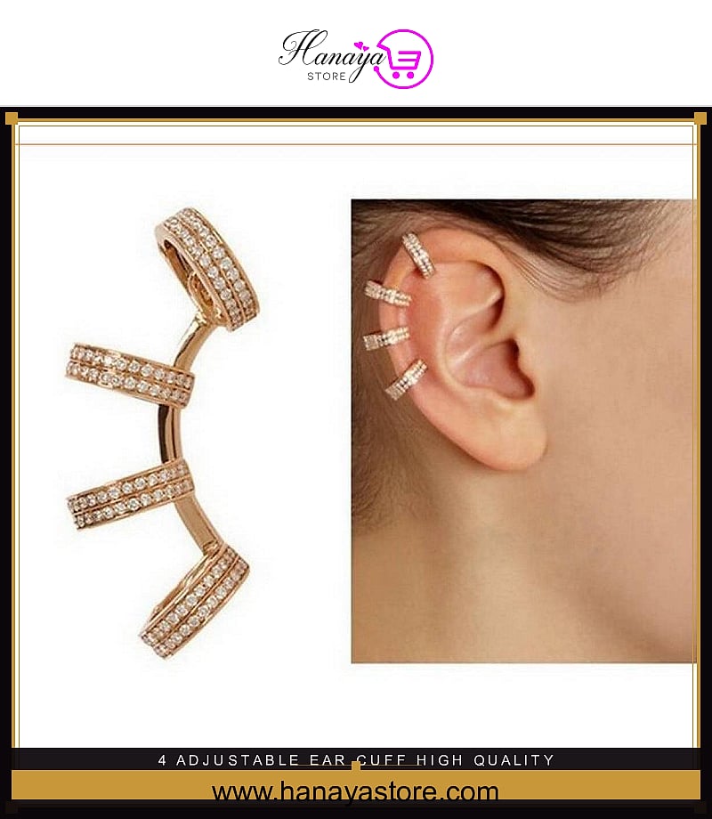 4 Adjustable Ear Cuff High Quality Trendy Design – Earrings Online in Pakistan | Hanaya