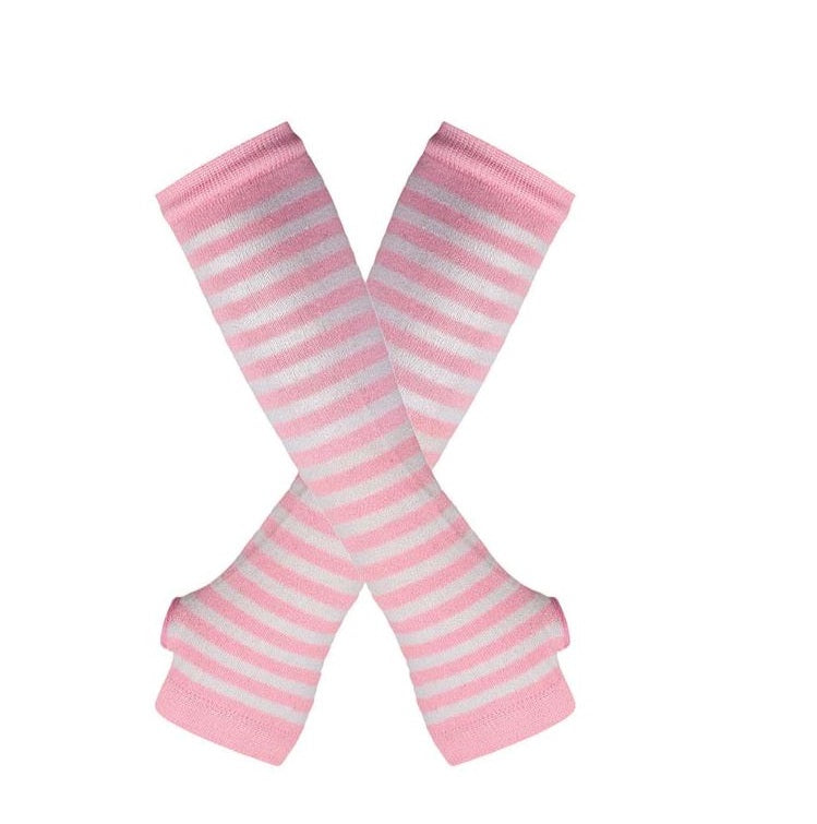 Stylish Ribbed Knit Long Arm Warmers for Women Hijab Friendly Winter Gloves – Buy gloves online in Pakistan