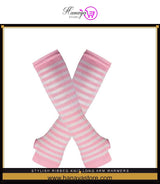 Stylish Ribbed Knit Long Arm Warmers for Women Hijab Friendly Winter Gloves – Buy gloves online in Pakistan