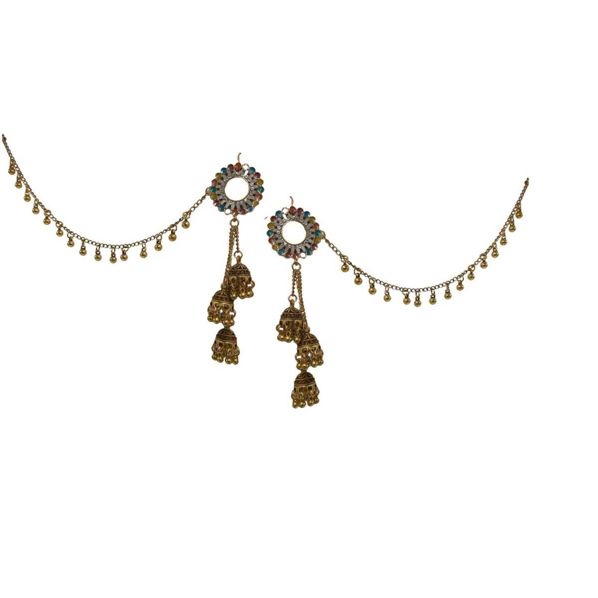 Trendy Classy Elegant Sahara Jhumar Tassel Stylish Earring – Earrings Online in Pakistan | Hanaya