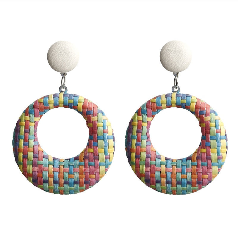 Unique Classy Round 5.9 cm Royal Trendy Fashionable Earrings