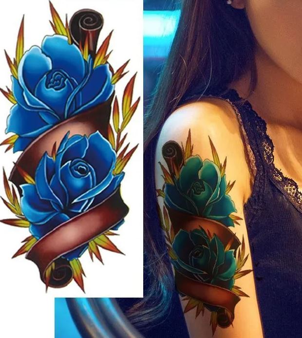 Waterproof Temporary Tattoo Sticker Face hand tattoo leg tattoo neck tattoo wrist tattoo thigh tattoo back tattoo arm tattoo foot tattoo Mehndi Henna