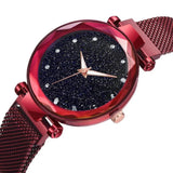 Trendy Sports Look Magnetic Strap Starry Watch For Women – Accessories Online in Pakistan | Hanaya