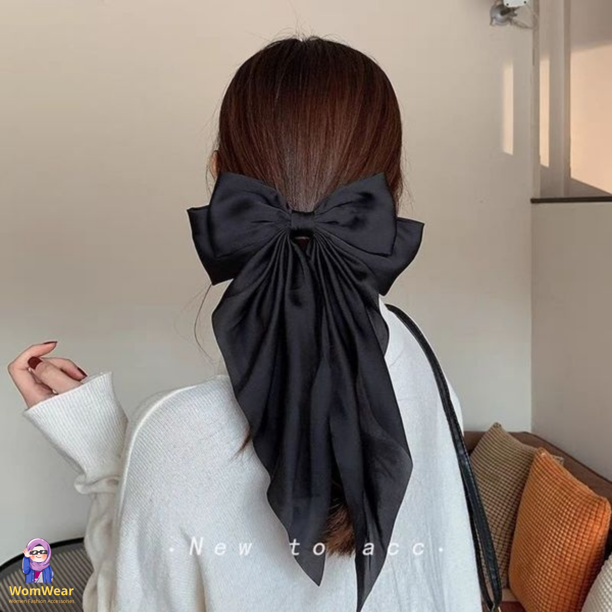 Bow hair clip women large bowknot hairpin barrettes girls ponytail clip hair accessories – Close Up – Accessories | Hanaya...