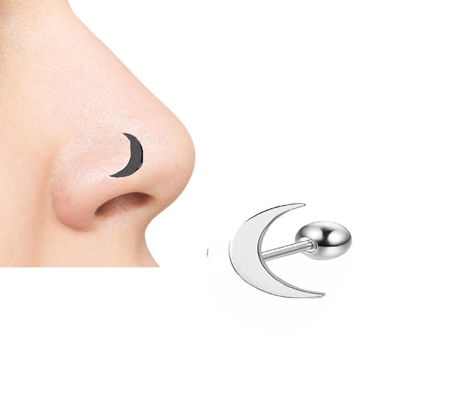 Fashion Helix Piercing 1pc Nose Ring Body Jewelry – Helix Tragus Daith Conch Body Piercing Jewelry Pakistan | Hanaya Store