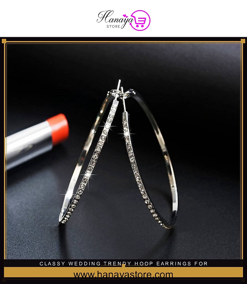 Classy Wedding Trendy Hoop Earrings for Women – Earrings Online in Pakistan | Hanaya