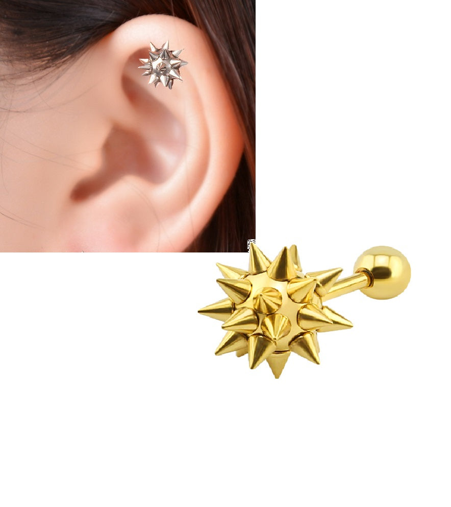 1 LOBE ORBITAL Piece SNUG Trendy Spike Style Classy HELIX Cartilage ROOK Helix Stud Piercing TRAGUS DAITH Earring – Earrin...