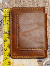 Genuine Leather Wallet for Men | Crazy Horse Pull-Up Cowhide Bifold Wallet with Card Slots & Cash Compartment