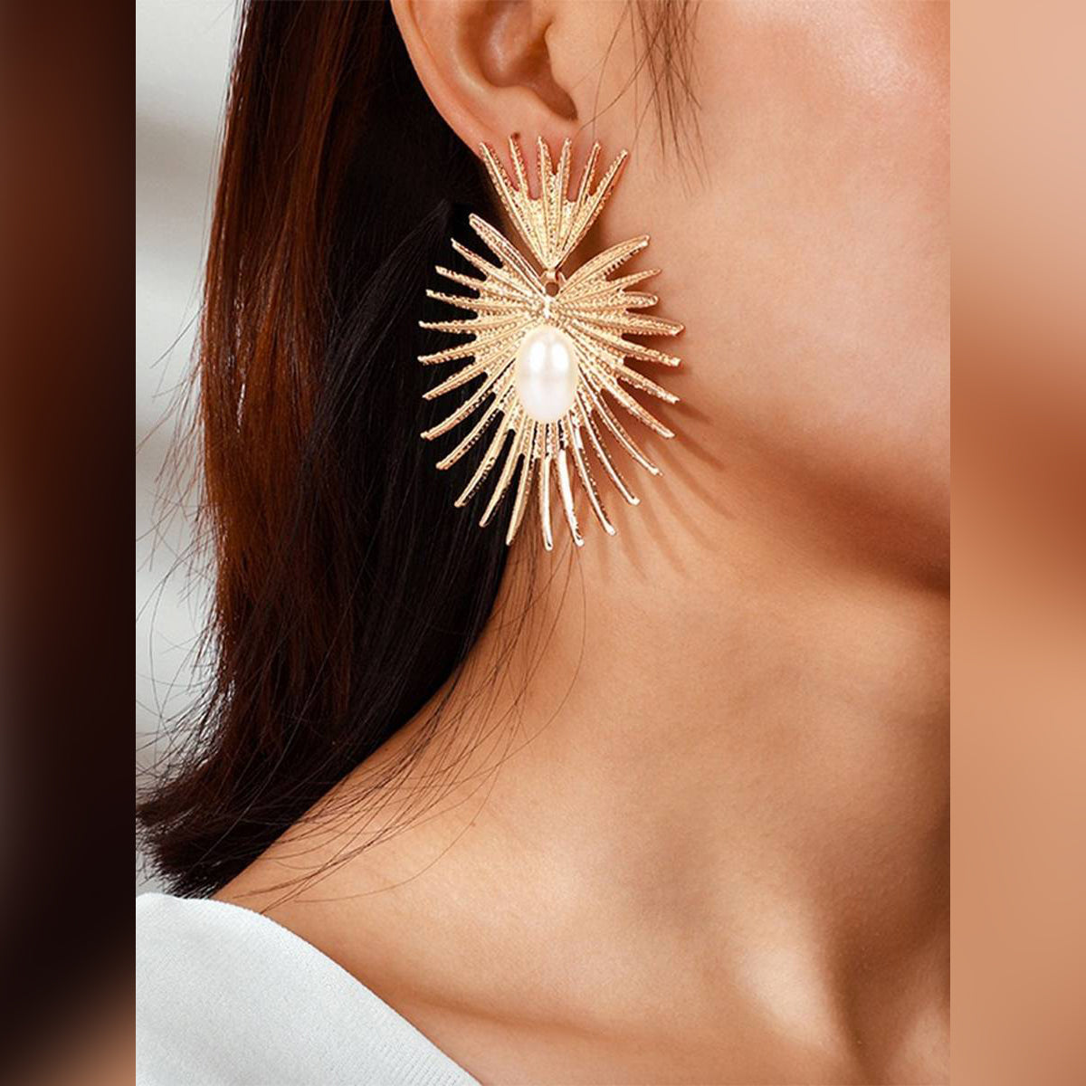 Classy Big Antique Exquisite Elegant Stylish Earring – Accessories Online in Pakistan | Hanaya
