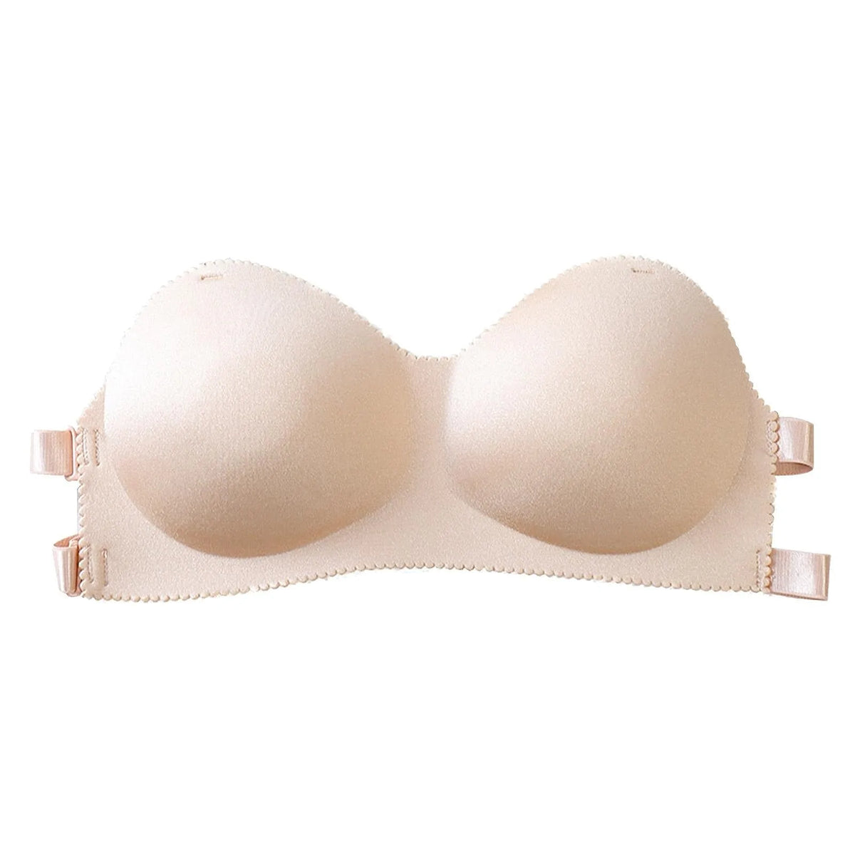 Backless Invisible Strapless Bra Solid One Size Lace Floral Full Cup Strapless Wire Free Wrapped Chest Bra Size Till 34 35inch – Lingerie Bra Set Ladies Undergarments Pakistan | Hanaya Store