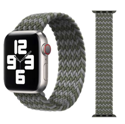 STRAP Elastic Sports Braided Solo Nylon strap Compatible For APPLE 42/44mm 45mm Series 1/2/3/4/5/6/7/8/9 SE – View 4 – Acc...