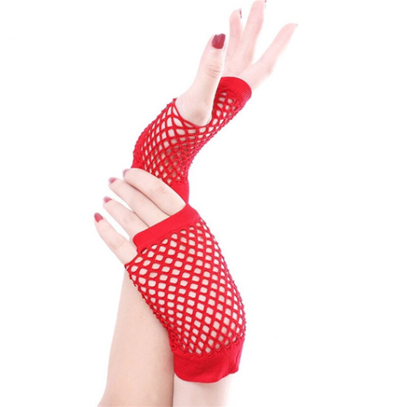 Fishnet Lace Hollow Till Wrist Elasticity Gloves Fashionable Women Gloves – Accessories Online in Pakistan | Hanaya