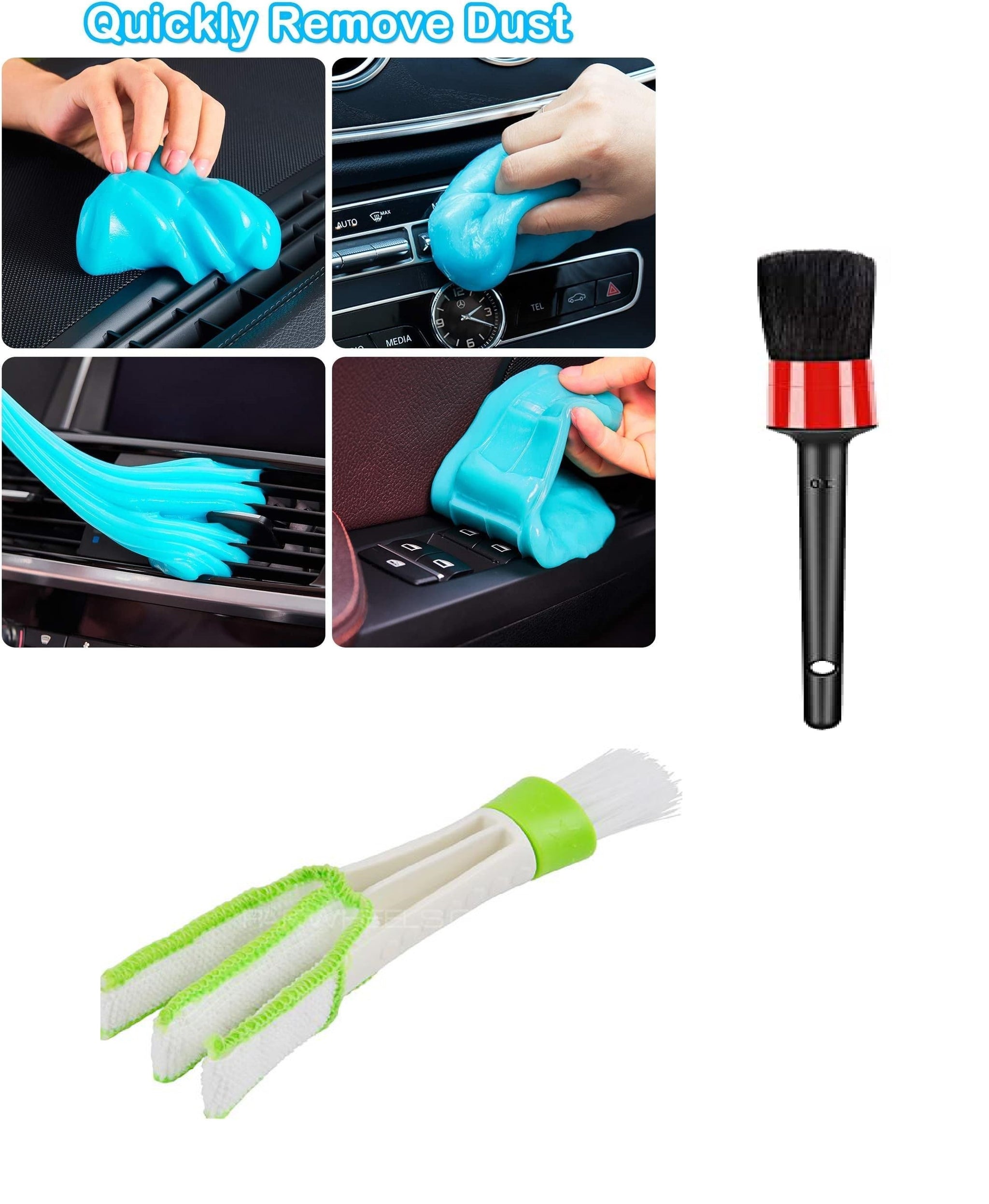 Car cleaning 160G & 2 brushes Interior care – Accessories Online in Pakistan | Hanaya