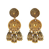 Trendy Classy Turkish Jhumka Antique Style Tassel Earring – Image 4 of 4
