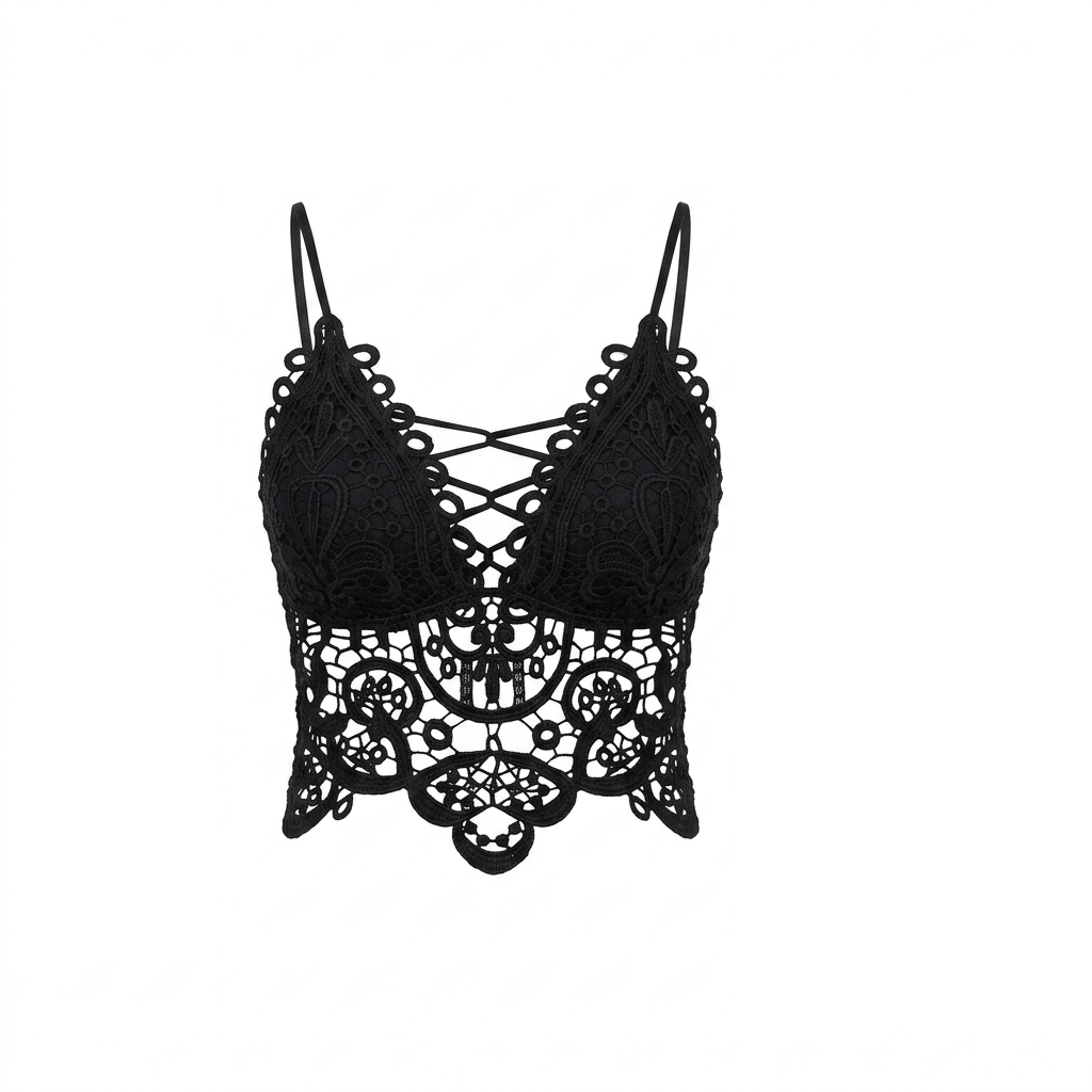 One Szie Sportswear Women's Bra Tube Tops Hollow Out Top Lace Bra Girl Outer Tank Up Women's Underwear Female Crop Top L