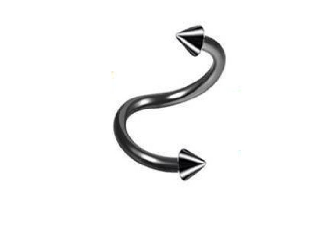 2 Pieces Spiral Cartilage Helix Stud Tragus Ear Piercing Earring For Girls – Image 4 of 4