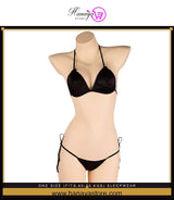 One Size (Fits:40-70 KGS) Sleepwear Silk Type Bra set Lingerie Set Women Underwear Bikini Three-point Set (weight:40-70 KGS)