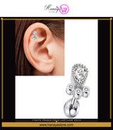 1 Daith Tragus Piece Cartilage Helix Rook Helix Snug 1.2mm Stud Crystal Lobe Tragus Piercing Steel Earring Orbital – Helix Tragus Daith Conch Body Piercing Jewelry Pakistan | Hanaya Store — hanayastore.com