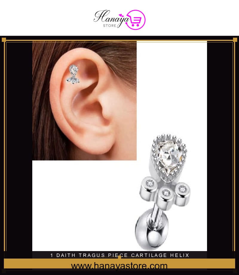 1 Daith Tragus Piece Cartilage Helix Rook Helix Snug 1.2mm Stud Crystal Lobe Tragus Piercing Steel Earring Orbital – Helix Tragus Daith Conch Body Piercing Jewelry Pakistan | Hanaya Store — hanayastore.com