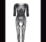 Breathable Lace Fishnet Jumpsuit for Women Mesh Body Stocking Suit - image 2