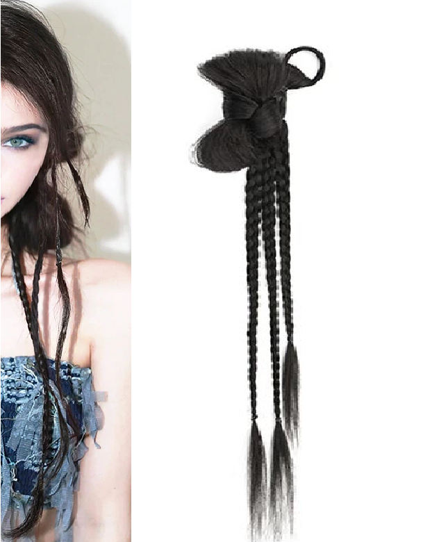 Synthetic Bubble Twist Ponytail High Elastic Wig Women Hair