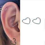 SNUG 2 Pieces Cartilage Helix LOBE 8mm Stud TRAGUS Tragus ORBITAL ROOK DAITH 0.8mm Ear HELIX Piercing Plug Earring – View ...