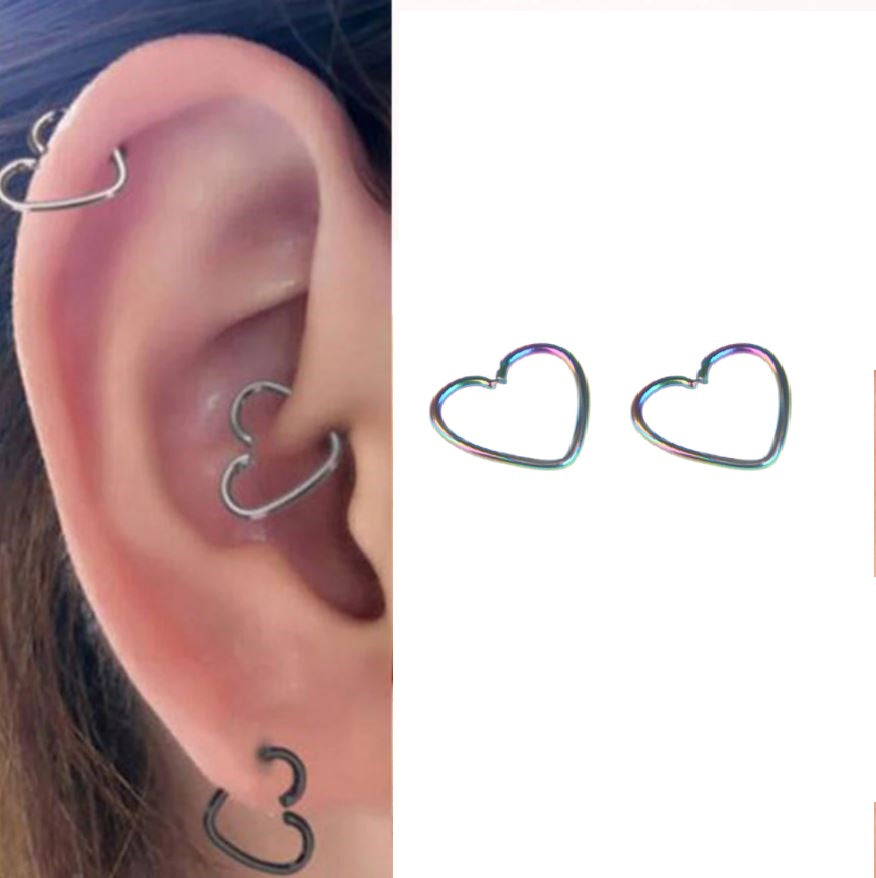 SNUG 2 Pieces Cartilage Helix LOBE 8mm Stud TRAGUS Tragus ORBITAL ROOK DAITH 0.8mm Ear HELIX Piercing Plug Earring – View ...