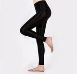 One Size Women Faux Oily Style Full Socks Long Tights Legging Silky Thigh High Stockings Long Socks – View 5 – Accessories...