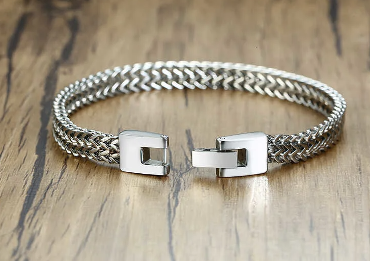 Stainless Steel SS Premium Bracelet Stylish Wristband for Men, Couples Jewelry Gift Best Stylish