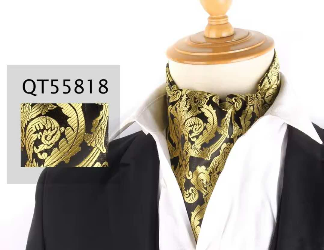 Silk Printed Mens Neck Fashion Ties CRAVAT Bow Tie Bow Ties Fashion Design Male Clothing Bows and Ties Men Wedding Dress Ties and Bowties Ascot Tie Jacquard Woven Mens Neck Tie Fashion Ascort – Image 11 of 19