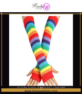 Stylish Classy Ribbed Knit Long Arm Warmers for Women Hijab Friendly Winter Gloves – Buy gloves online in Pakistan