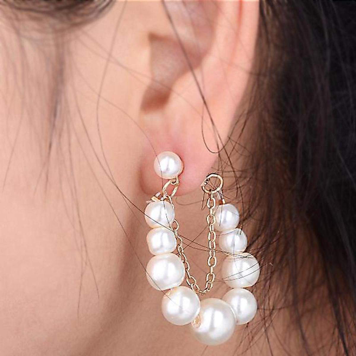 High Quality Classy Wedding Trendy Hoop Earrings – Earrings Online in Pakistan | Hanaya