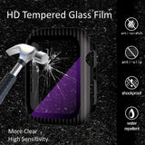High Quality Tempered Glass Full Screen Bumper Case Compatible for APPLE Watch 44mm Series 4 5 – Close Up – Accessories | ...